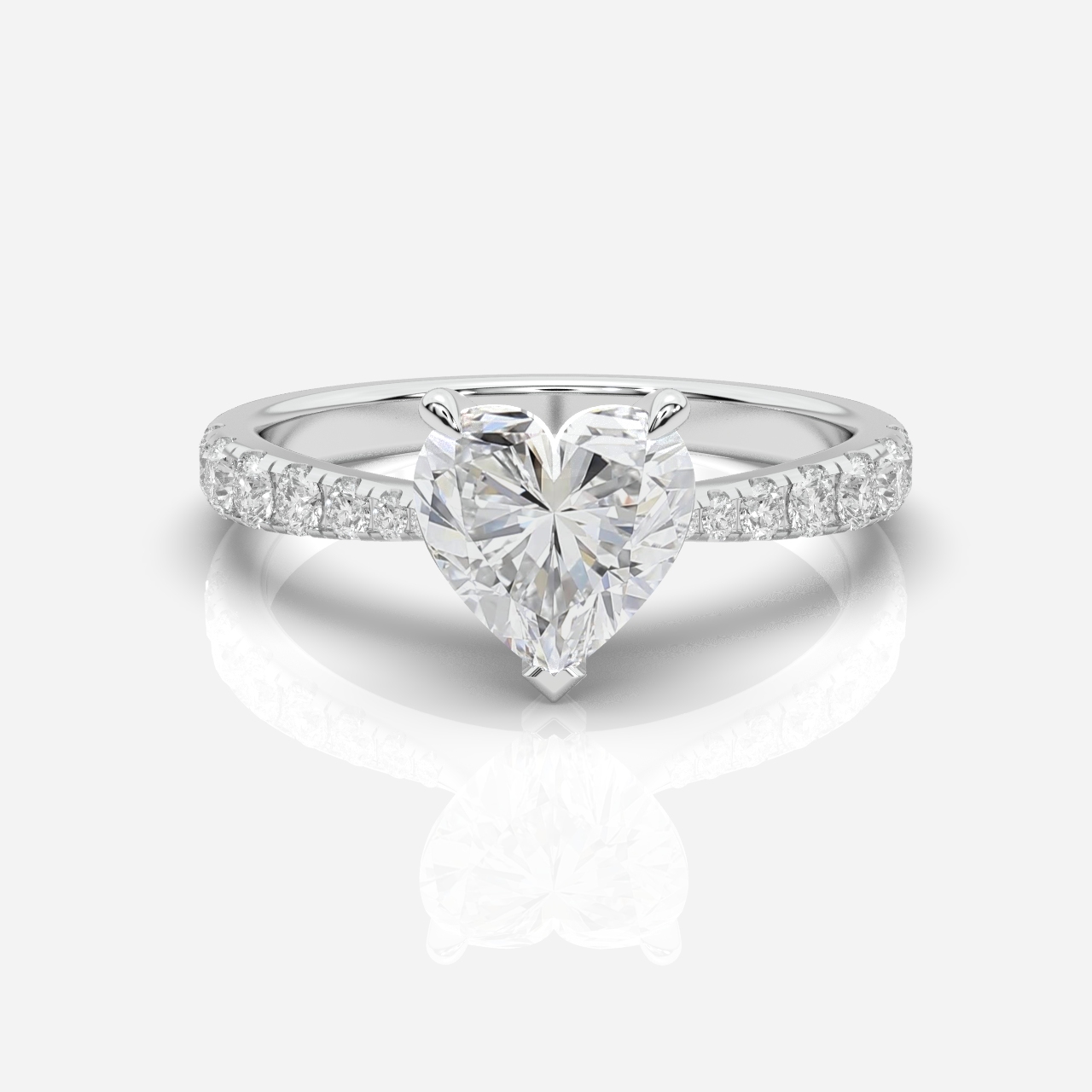 Ava Diamond Band Heart